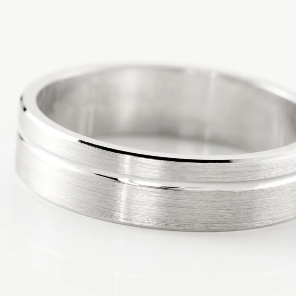 Alliance Abygail Ruban Plat Argent Blanc|Marc Orian Outlet