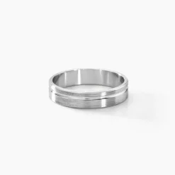 Alliance Abygail Ruban Plat Argent Blanc|Marc Orian Outlet