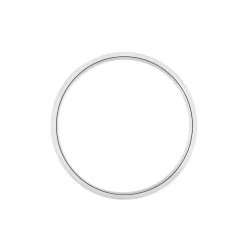 Alliance Aphroditia Demi Jonc Bombe Platine Blanc