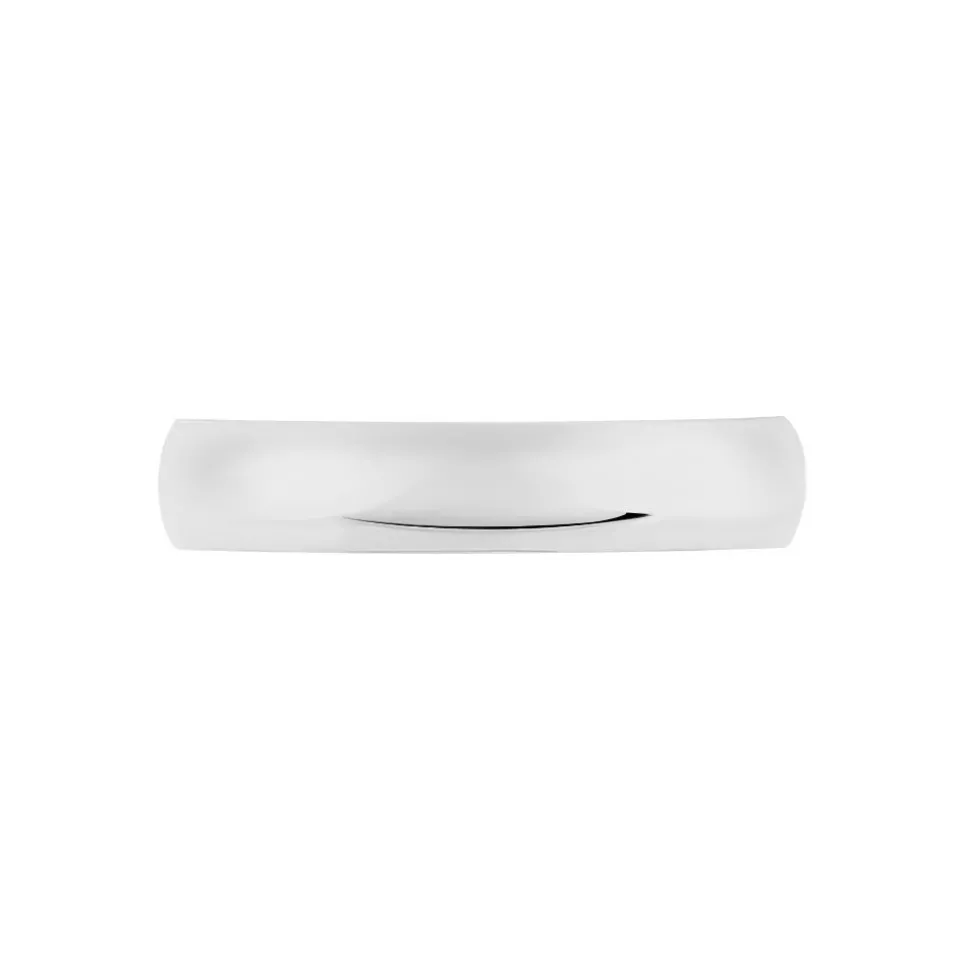 Alliance Aphroditia Demi Jonc Bombe Platine Blanc