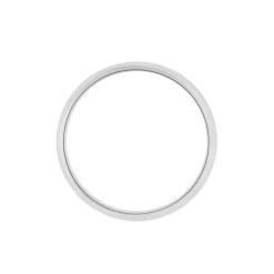 Alliance Aphroditia Demi Jonc Bombe Platine Blanc