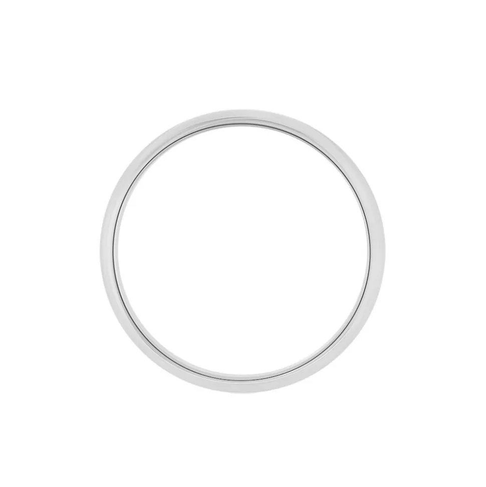 Alliance Aphroditia Demi Jonc Bombe Platine Blanc