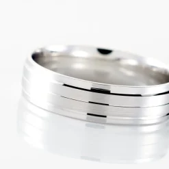 Alliance Basile Ruban Plat Or Blanc
