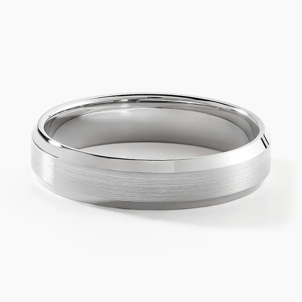 Alliance Berit Palladium Ruban Biseauté