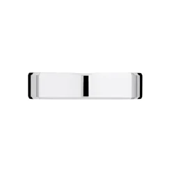 Alliance Carree Polie Or Blanc
