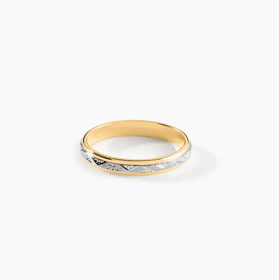 Alliance Cesarius Ruban Plat Or Bicolore