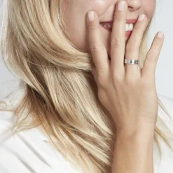 Alliance Cheryn Ruban Plat Argent Blanc|Marc Orian Clearance