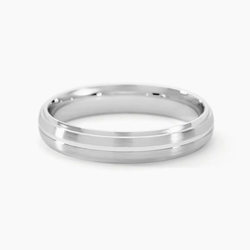 Alliance Circios Demi Jonc Classique Or Blanc