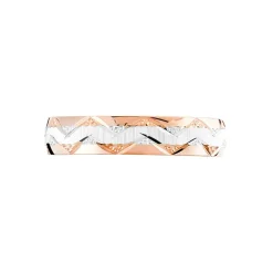 Alliance Clotilde Ruban Plat Or Bicolore