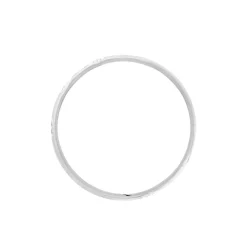Alliance Clotilde Ruban Plat Or Blanc