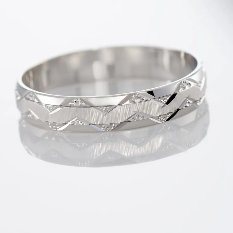 Alliance Clotilde Ruban Plat Or Blanc