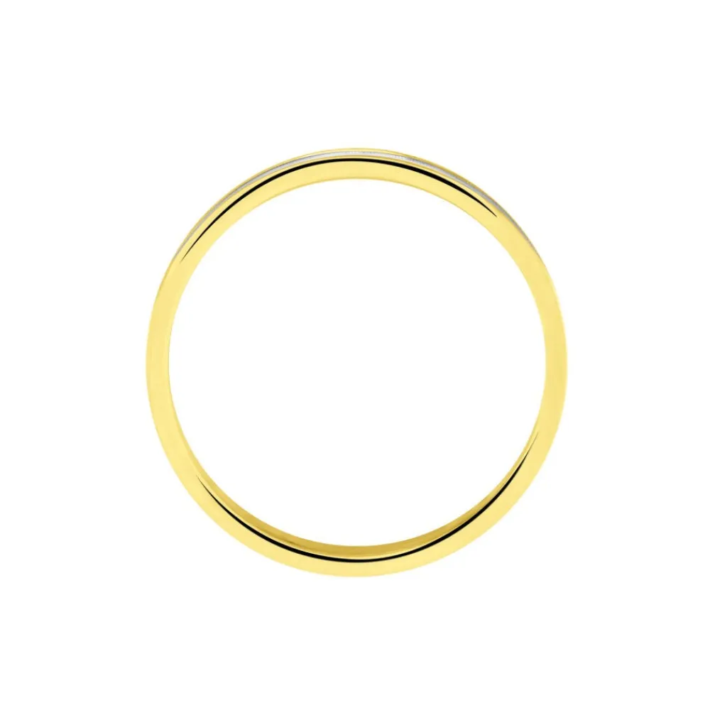 Alliance Effet Mat Ruban Plat Or Bicolore|Marc Orian Discount