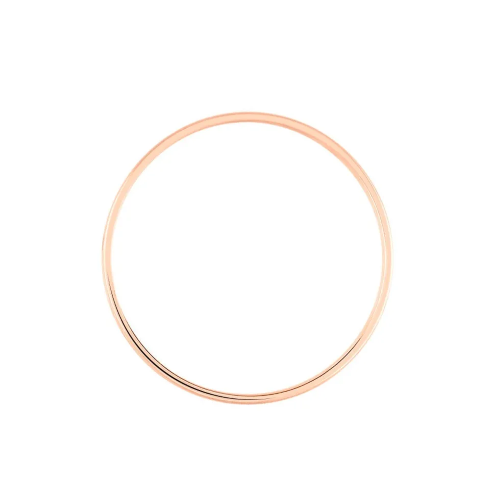 Alliance Effet Perle Ruban Plat Or Rose