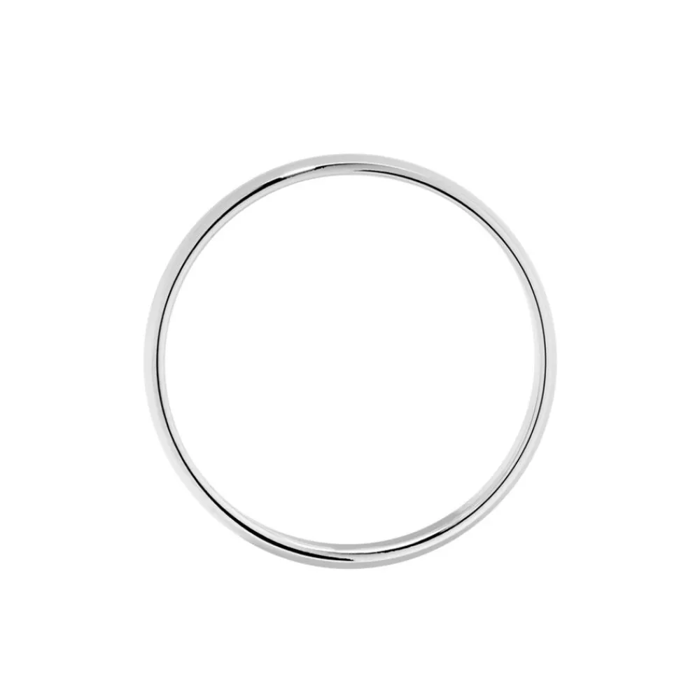 Alliance Elfi Ruban Bombé Argent Blanc|Marc Orian Sale