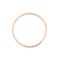 Alliance Fantaisie Diamantee Ruban Plat Or Bicolore
