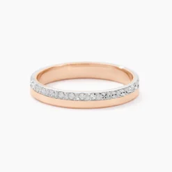 Alliance Fantaisie Diamantee Or Bicolore