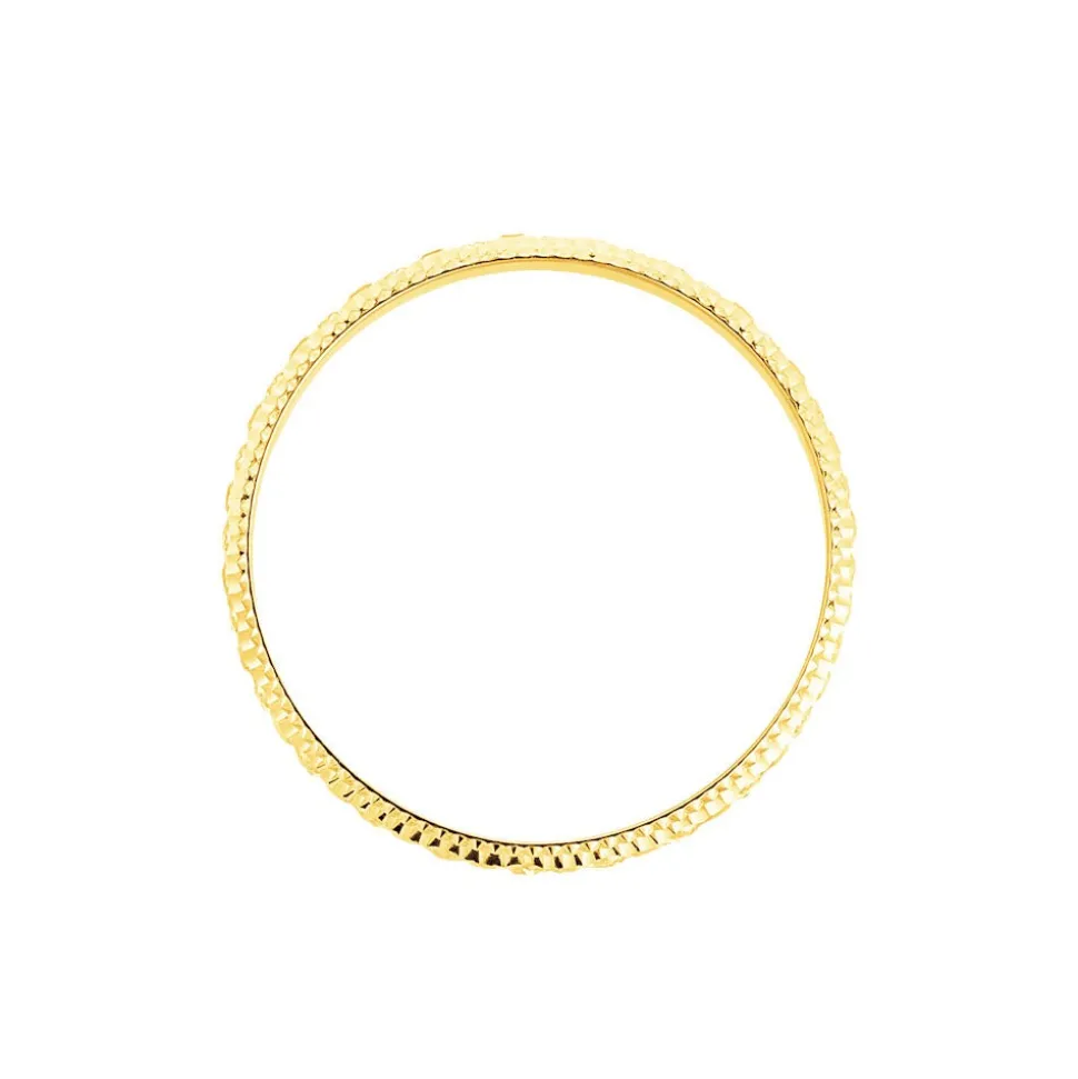 Alliance Fantaisie Diamantee Ruban Plat Or Jaune
