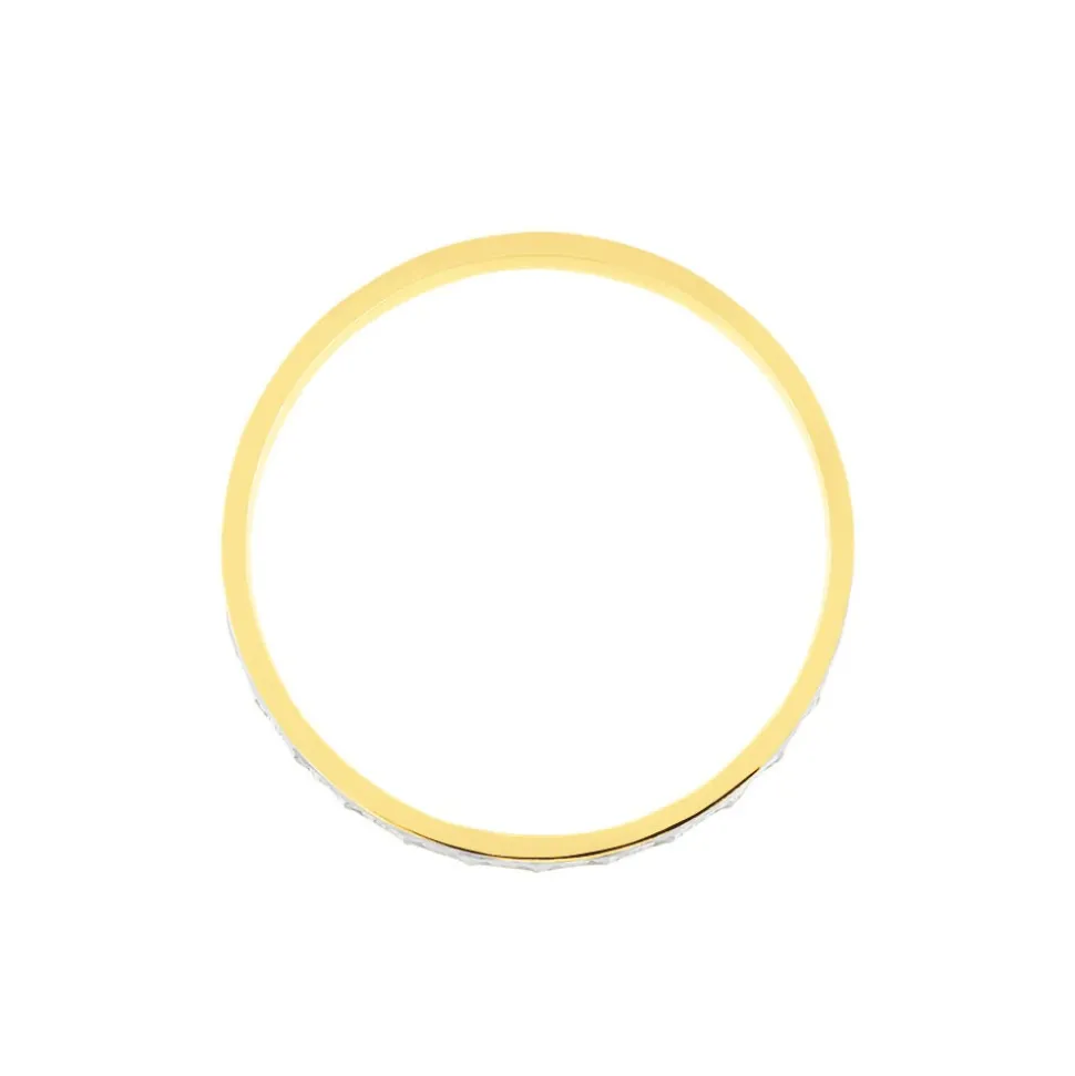 Alliance Fantaisie Ruban Plat Or Bicolore