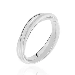 Alliance Filipine Demi Jonc Classique Argent Blanc|Marc Orian Best