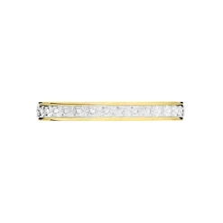 Alliance Grain De Folie Diamantee Ruban Plat Or Bicolore