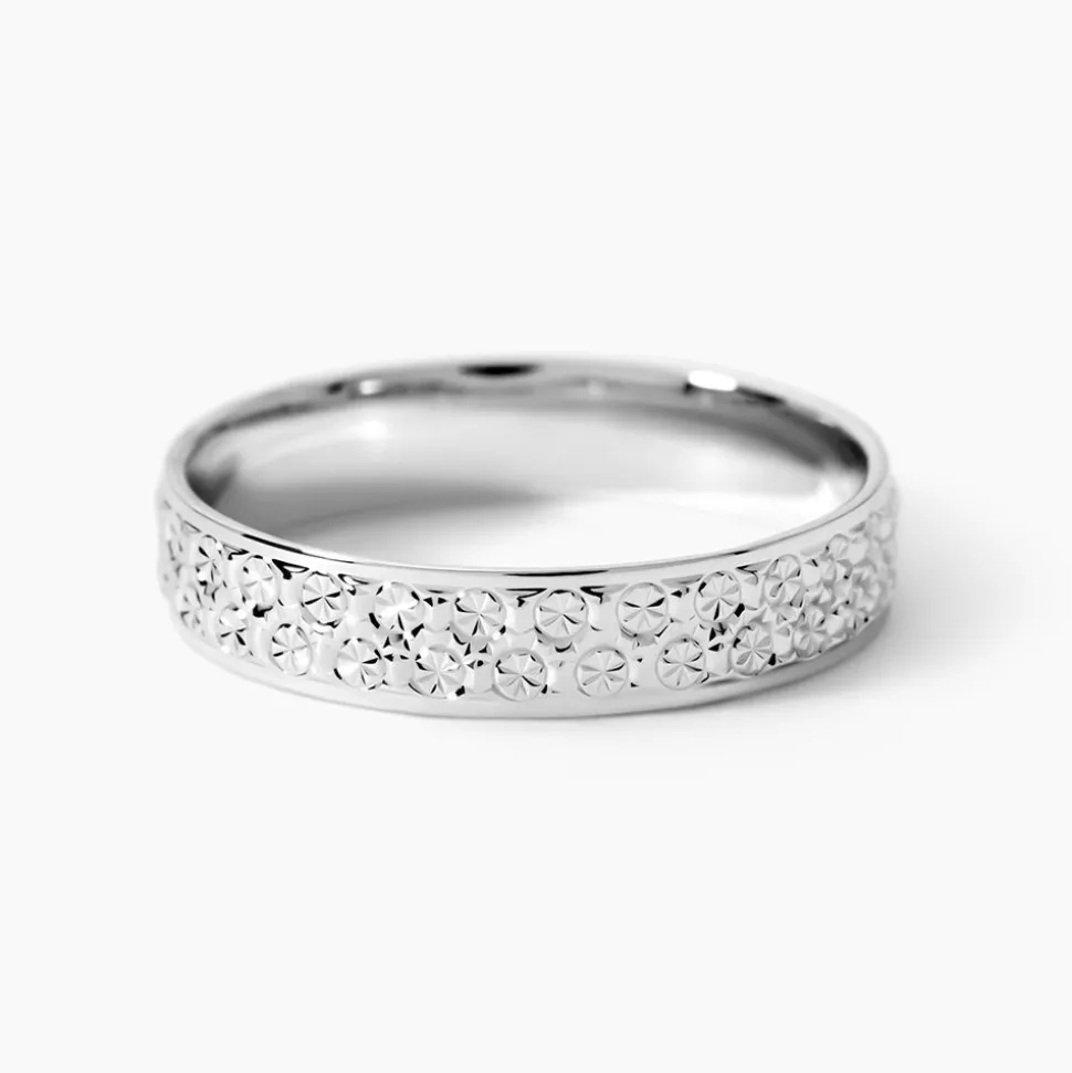 Alliance Herveva Ruban Plat Or Blanc