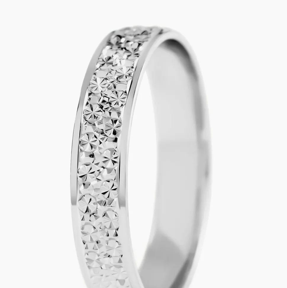 Alliance Herveva Ruban Plat Or Blanc