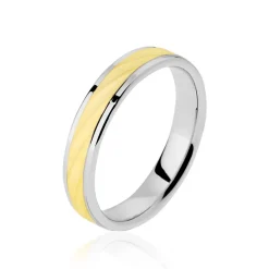 Alliance Jinene Ruban Plat Or Bicolore|Marc Orian Discount