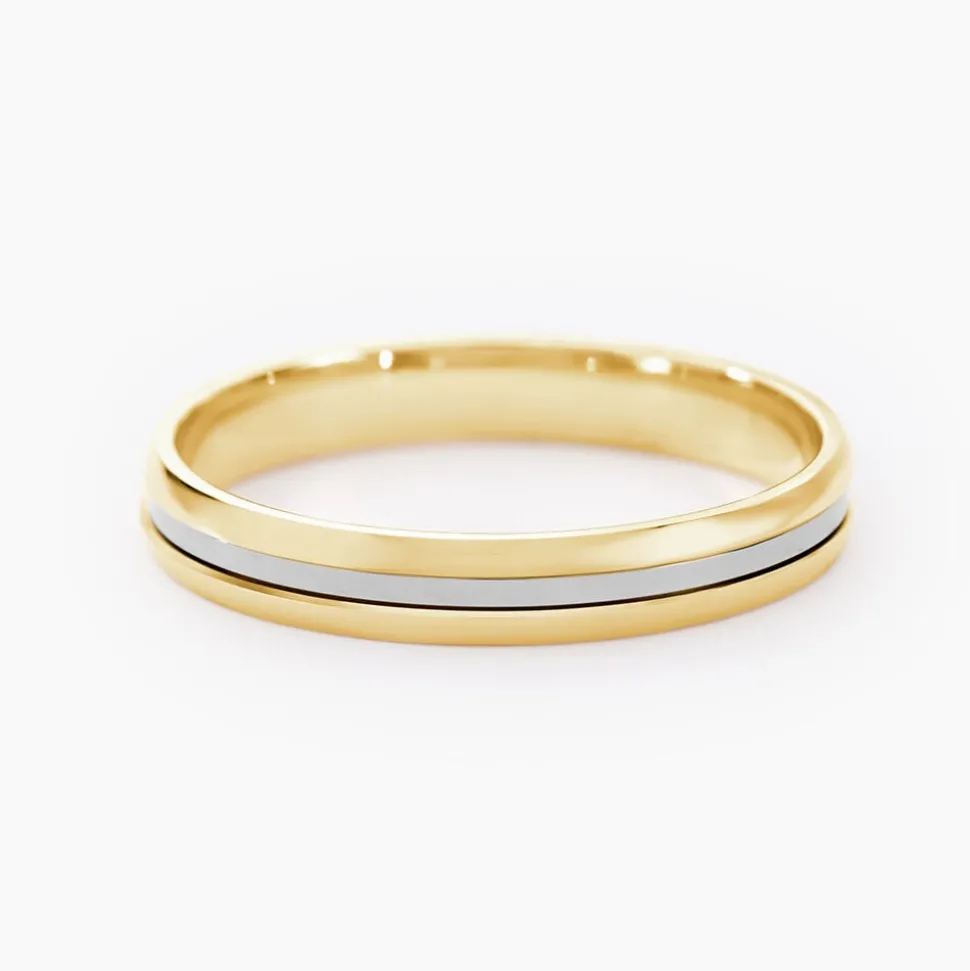 Alliance Jodelle Ruban Plat Or Bicolore