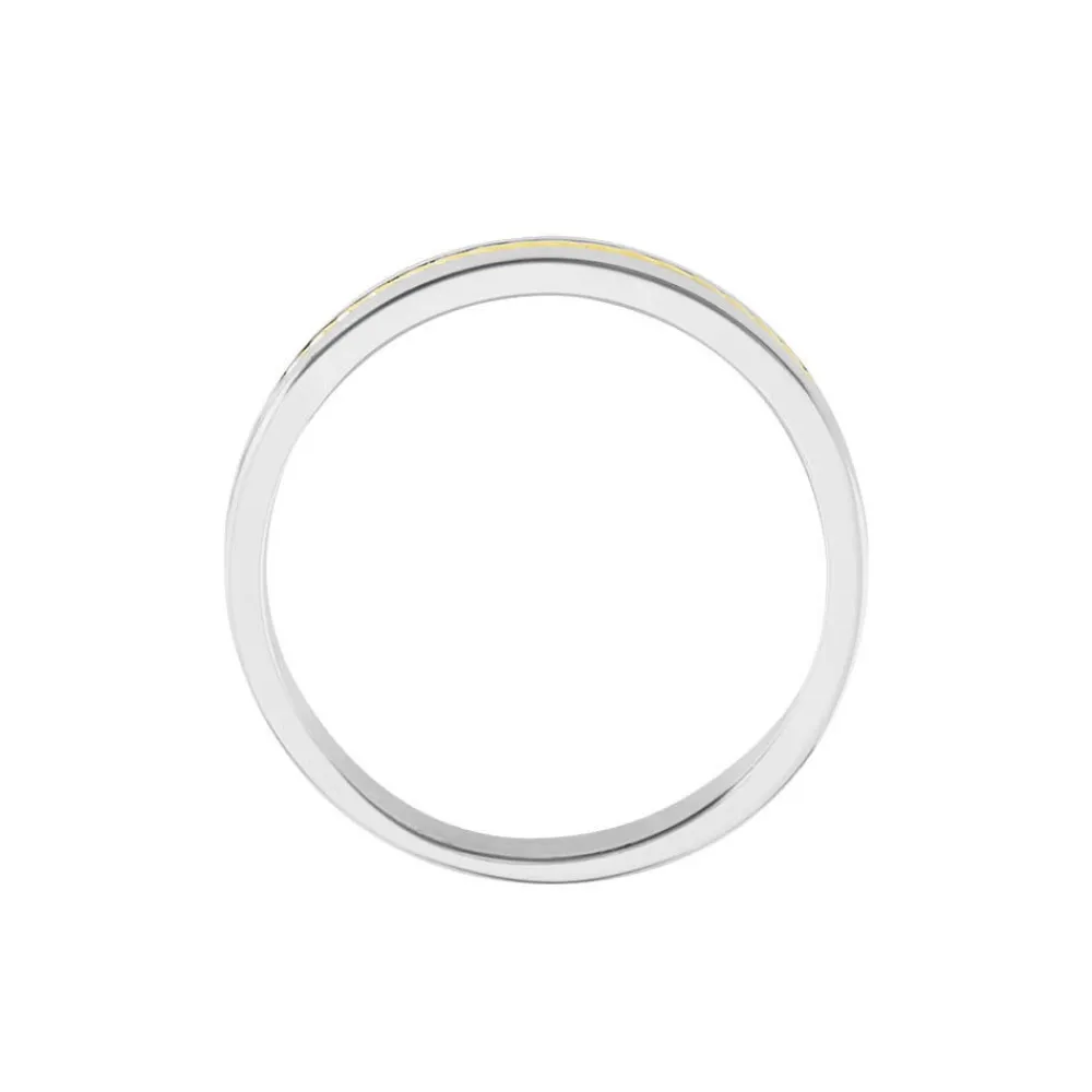 Alliance Leandro Ruban Argent Bicolore|Marc Orian Outlet