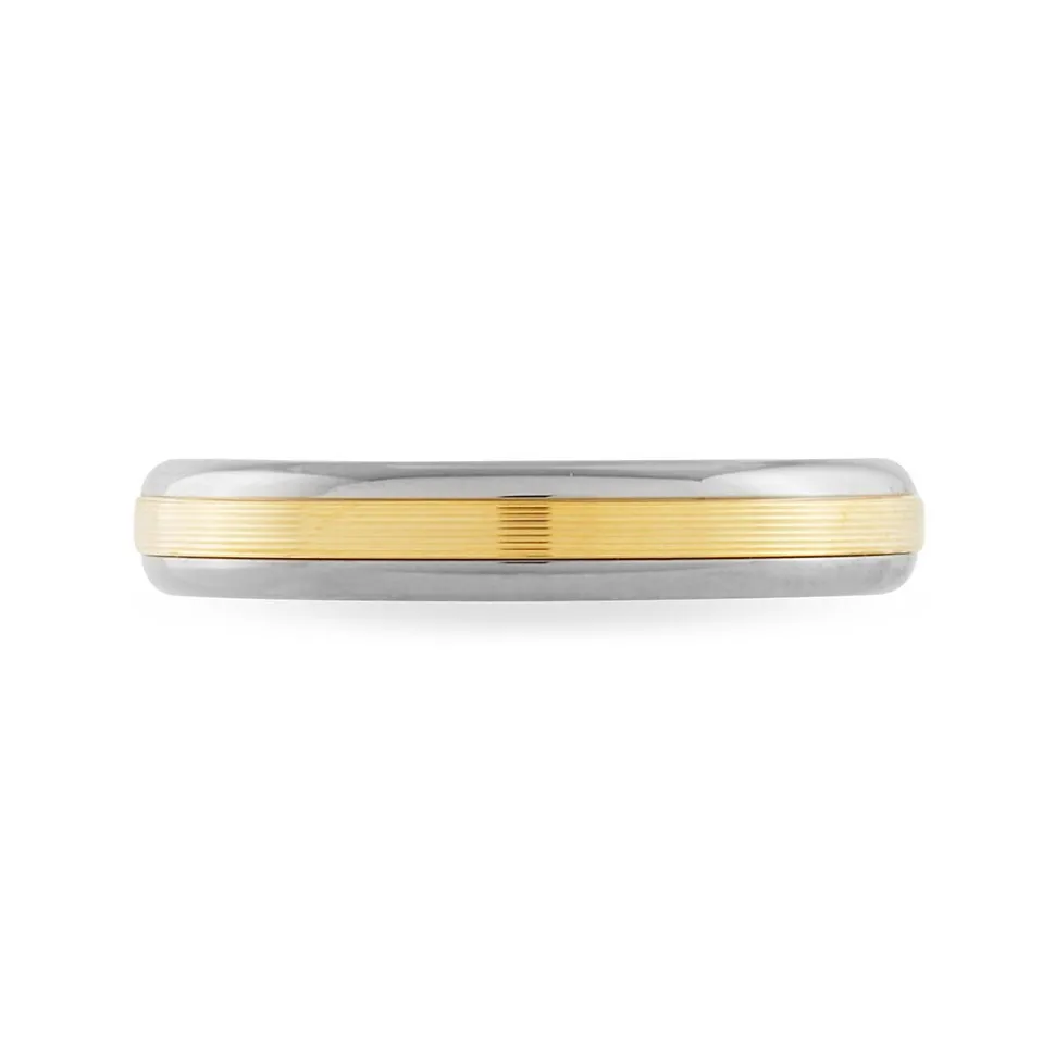 Alliance Len Ruban Plat Or Bicolore