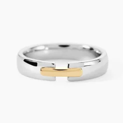 Alliance Marton Ruban Plat Or Bicolore