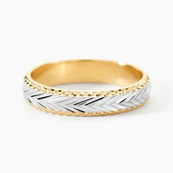 Alliance Marzelle Ruban Plat Or Bicolore|Marc Orian Best