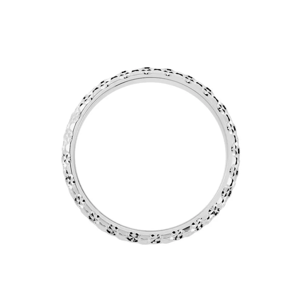 Alliance Mathena Ruban Plat Or Blanc