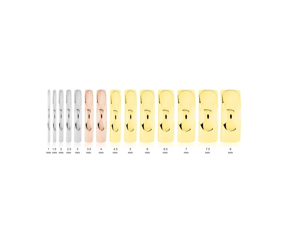 Alliance Meredithe Demi Jonc Classique Platine Blanc