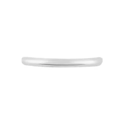 Alliance Meredithe Demi Jonc Classique Platine Blanc