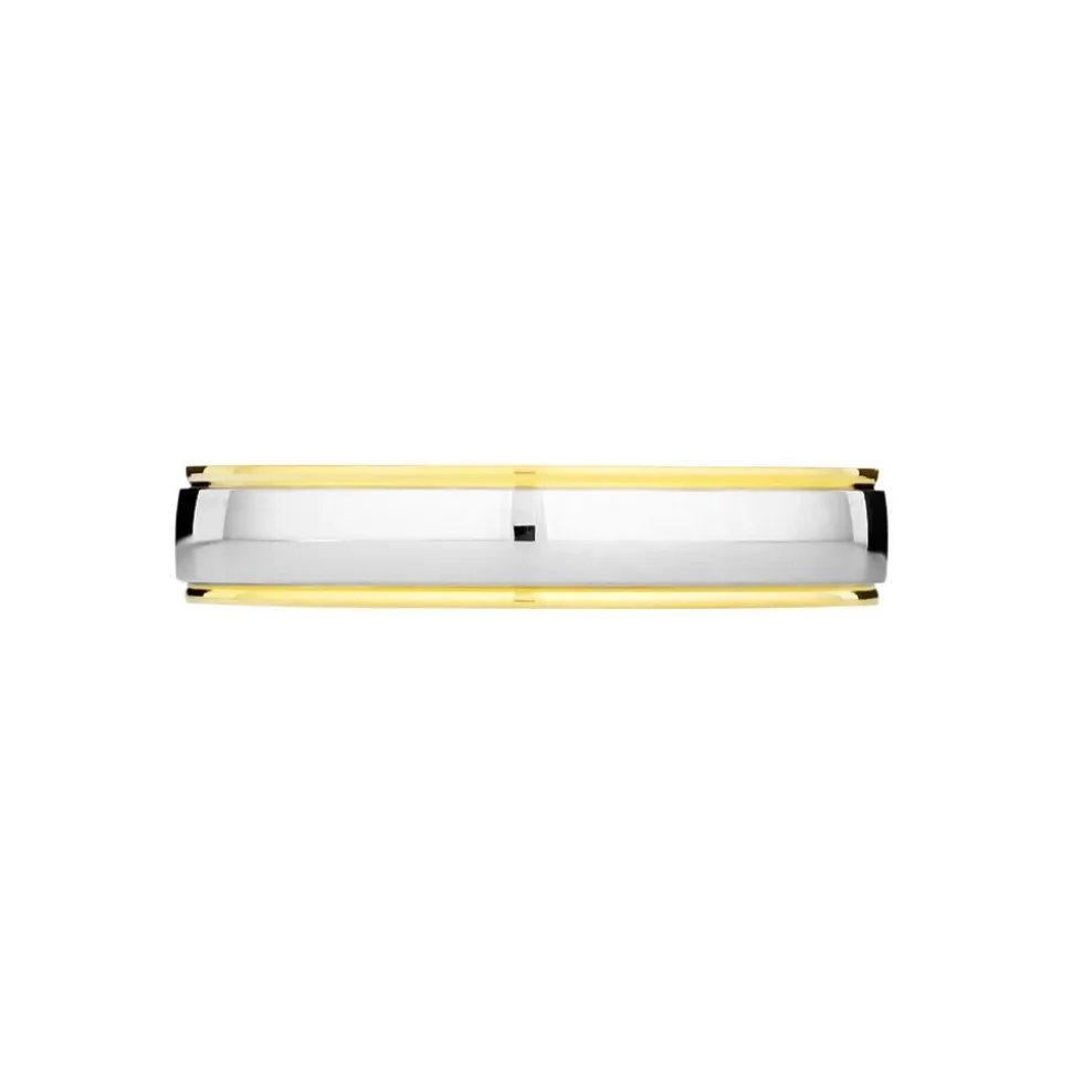 Alliance Miroir Ruban Plat Or Bicolore