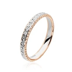 Alliance Multi Facettes Diamantee Demi Jonc Classique|Marc Orian