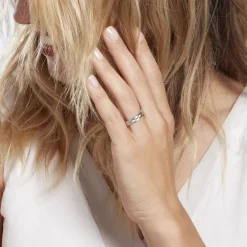 Alliance Nelcie Ruban Plat Argent Blanc|Marc Orian Discount