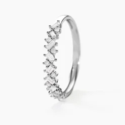 Alliance Vicentius Or Blanc Diamant Synthétique