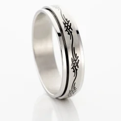 Bague Acier Blanc Lucas|Marc Orian Hot