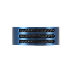 Bague Acier Bleu Luke