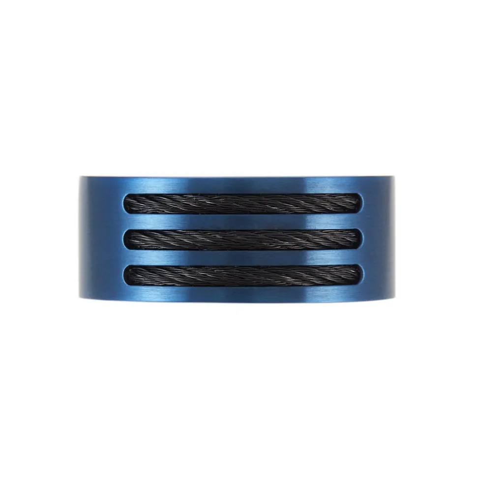Bague Acier Bleu Luke