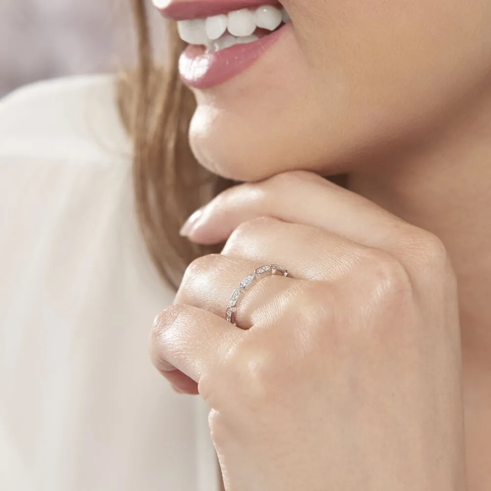 Bague Adali Argent Blanc Oxyde De Zirconium|Marc Orian Sale