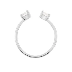 Bague Agnes Argent Blanc Oxyde De Zirconium|Marc Orian Outlet