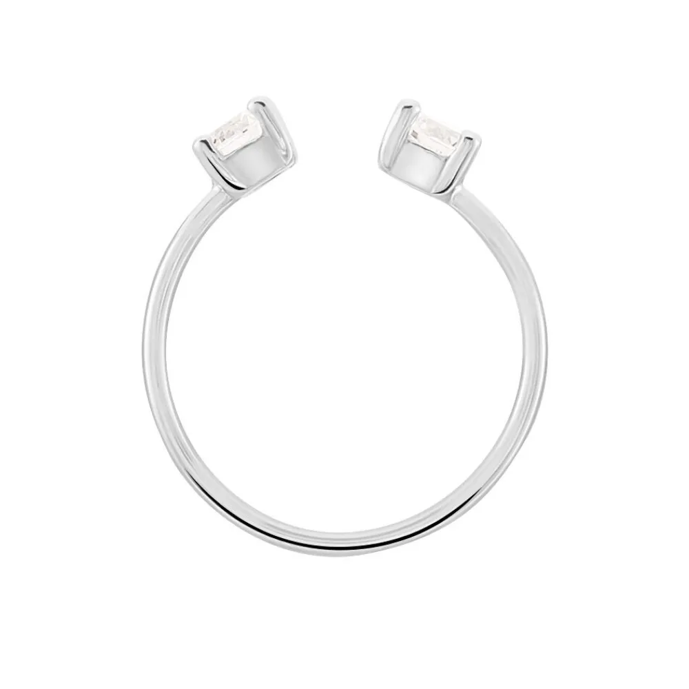 Bague Agnes Argent Blanc Oxyde De Zirconium|Marc Orian Outlet