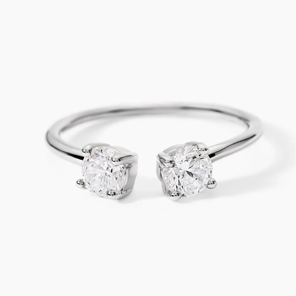 Bague Agnes Argent Blanc Oxyde De Zirconium|Marc Orian Outlet