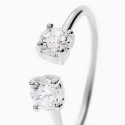 Bague Agnes Argent Blanc Oxyde De Zirconium|Marc Orian Outlet