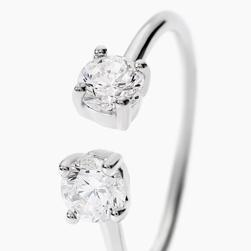 Bague Agnes Argent Blanc Oxyde De Zirconium|Marc Orian Outlet
