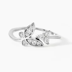 Bague Ajustable Cadfan Argent Blanc Oxyde De Zirconium|Marc Orian Hot