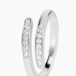 Bague Ajustable Mendel Argent Blanc Oxyde De Zirconium|Marc Orian Clearance